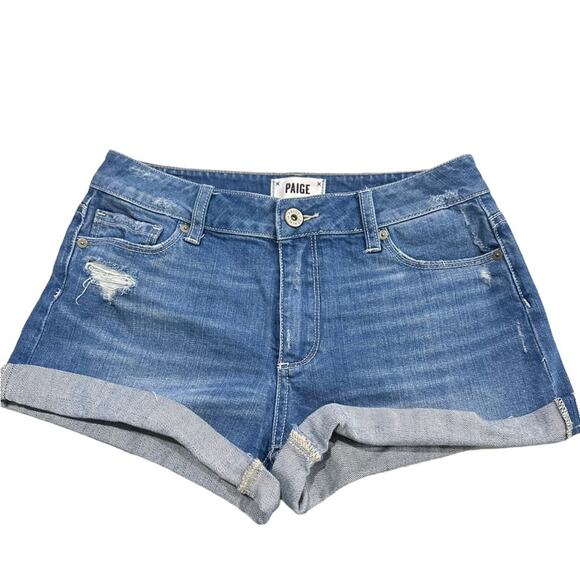 Paige medium wash jimmy jimmy short shorts. Size 25 - Picture 1 of 6